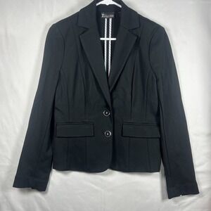 New York And Company 7th Avenue Design Studio Blazer Suit Jacket Size 2 Black